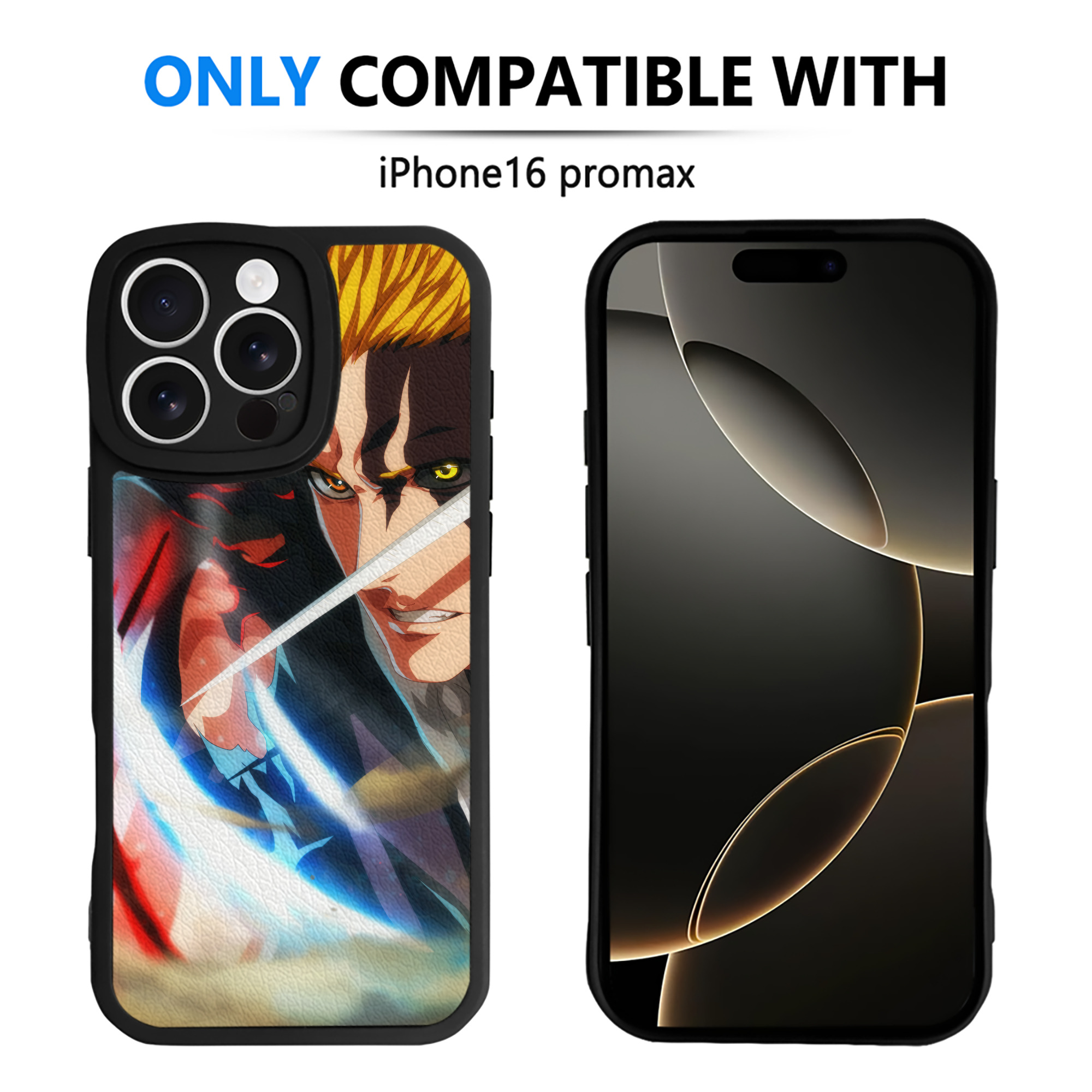（画像用） ブリーチ BLEACH 【iPhone 16シリーズ対応】シリコンスマホケース（レザー調） 材質：シリコン